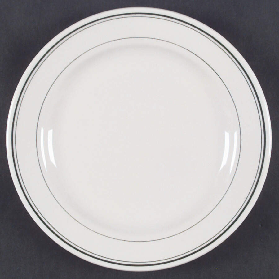 Green Band Luncheon Plate by Homer Laughlin -1