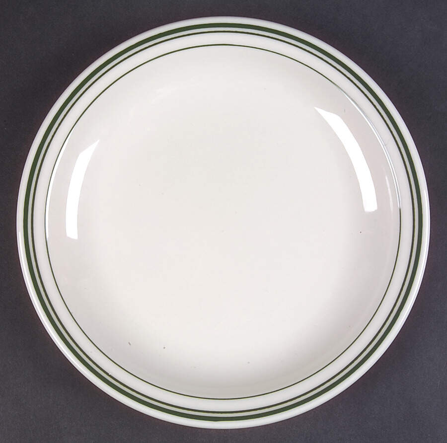 Green Band Salad/Dessert Plate by Homer Laughlin -1