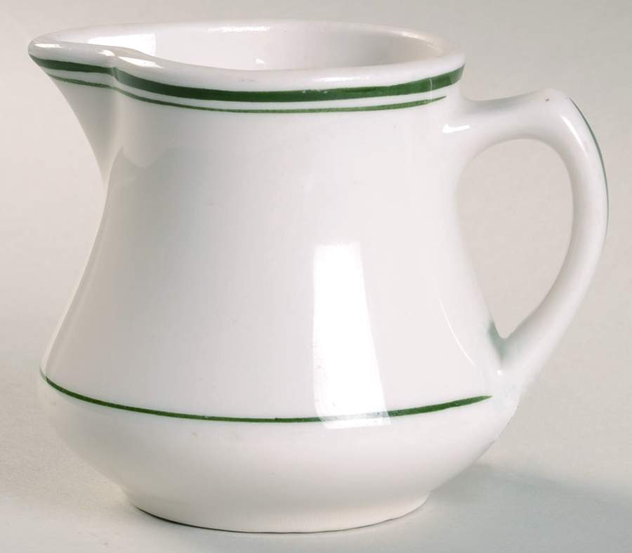 Green Band Creamer by Homer Laughlin -1
