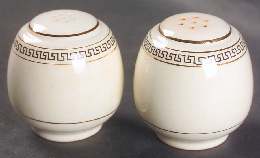 Greek Key Salt & Pepper Set by Homer Laughlin -1