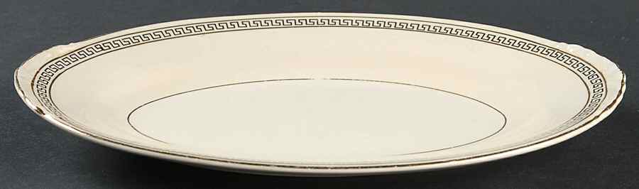 Greek Key Relish/Gravy Underplate by Homer Laughlin -1