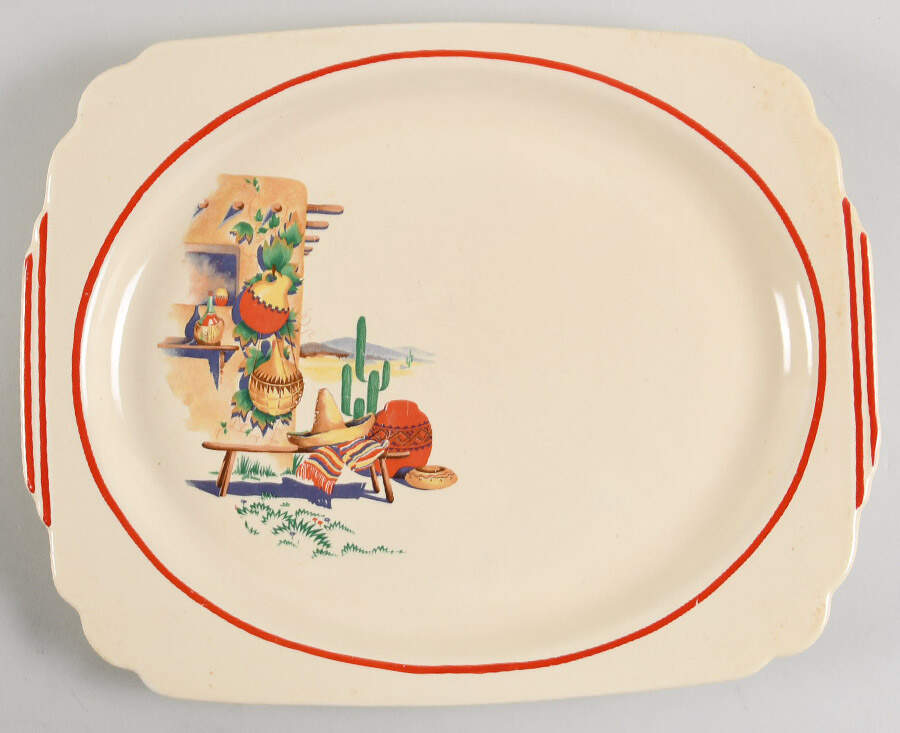 Hacienda 13" Oval Serving Platter by Homer Laughlin -1