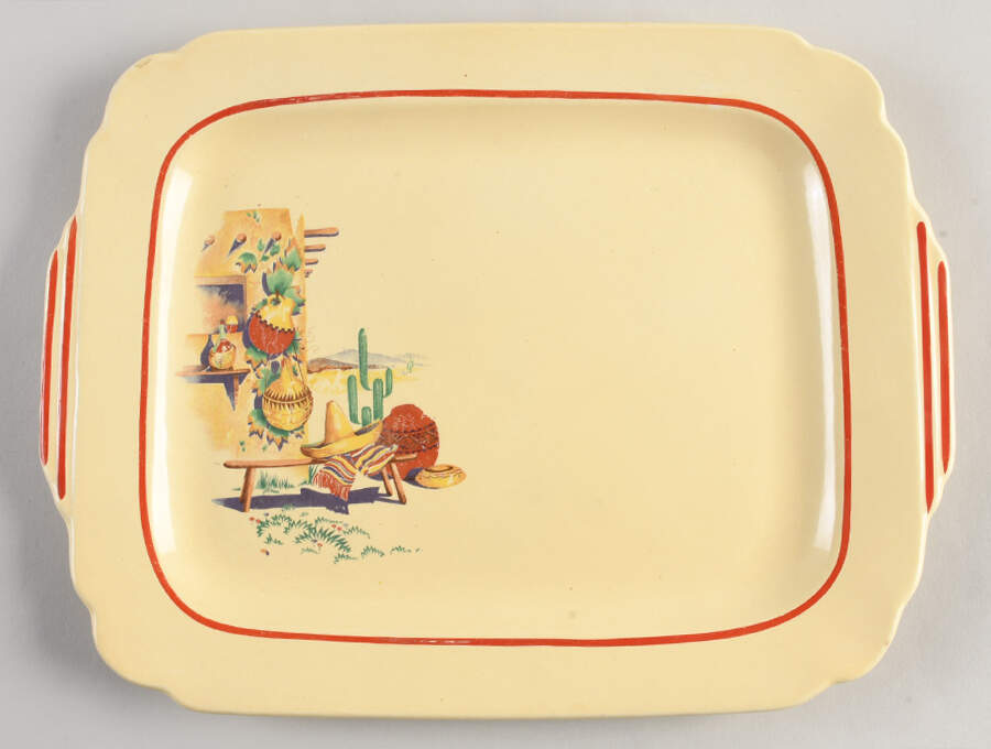 Hacienda 11" Oval Serving Platter by Homer Laughlin -1