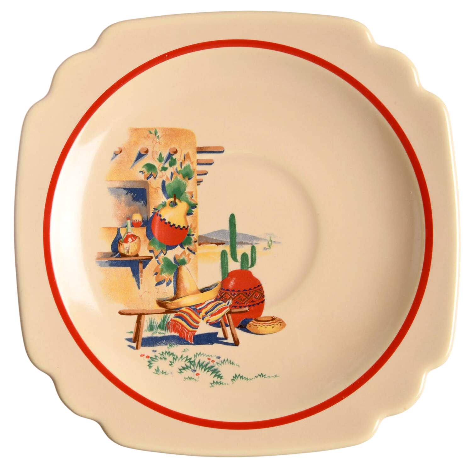 Hacienda Saucer by Homer Laughlin -1