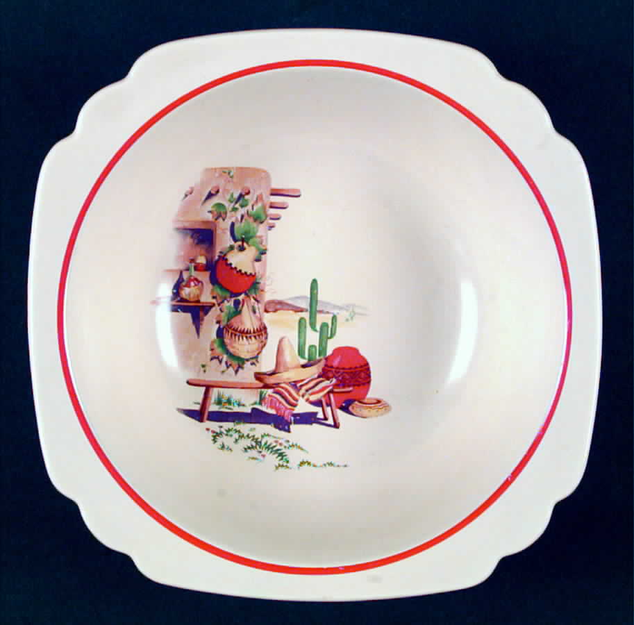 Hacienda 8" Round Vegetable Bowl by Homer Laughlin -1