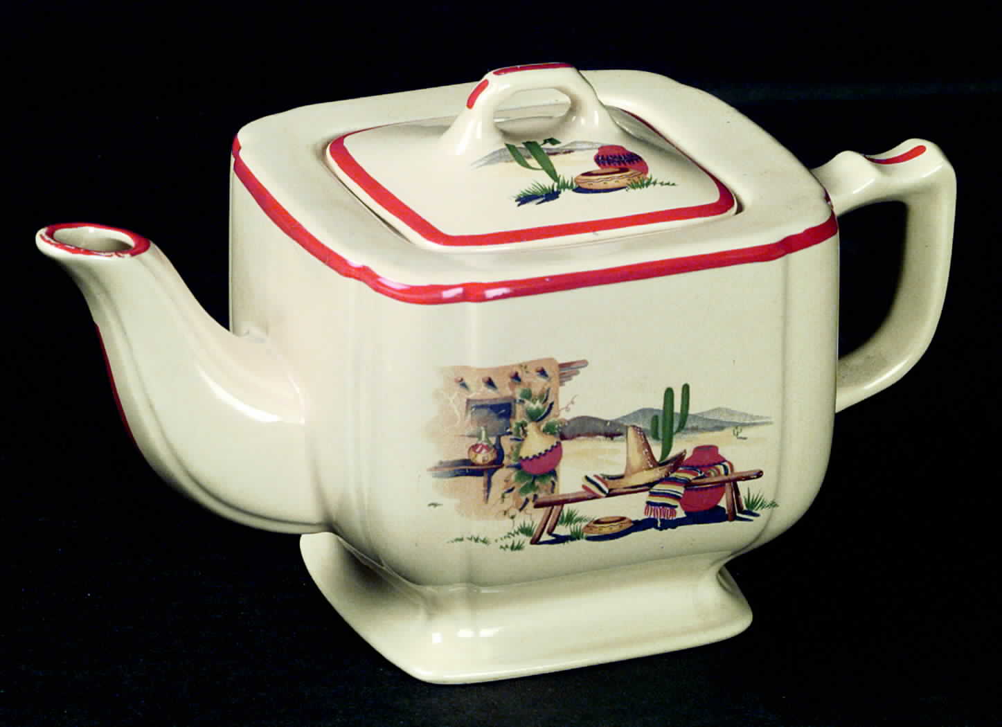 Hacienda Teapot & Lid by Homer Laughlin -1