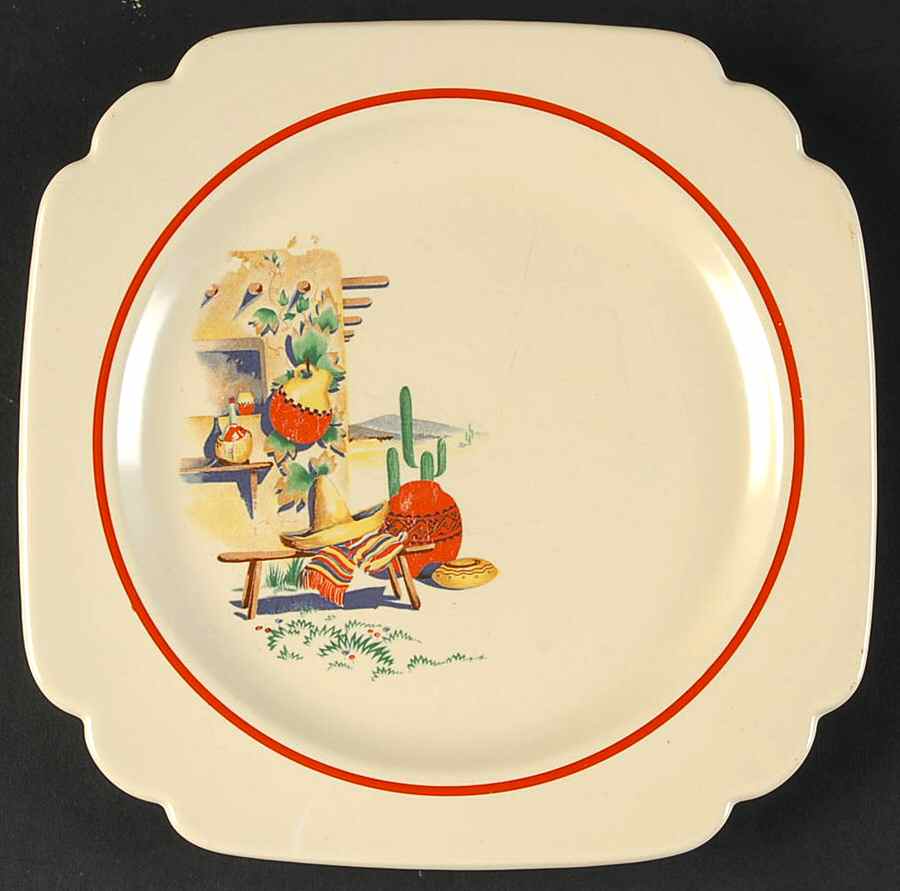 Hacienda Dessert/Pie Plate by Homer Laughlin -1