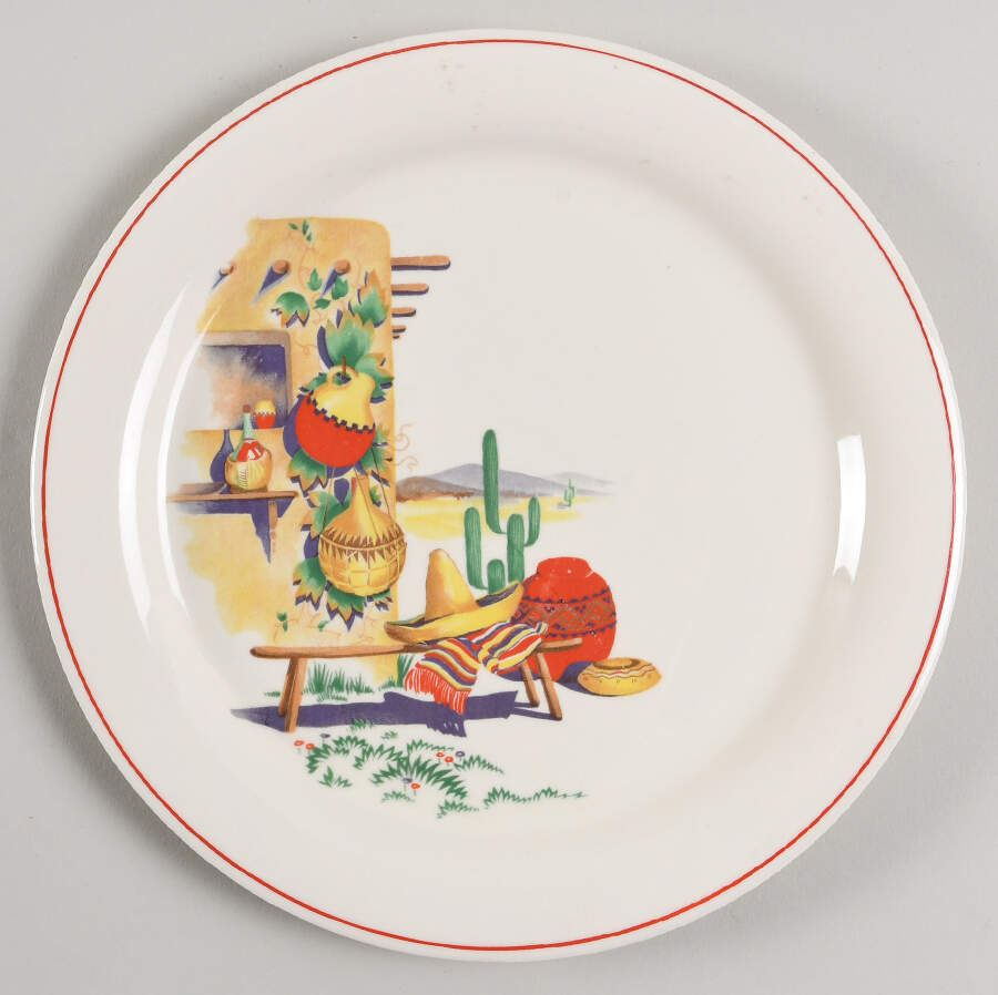 Hacienda Luncheon Plate by Homer Laughlin -1