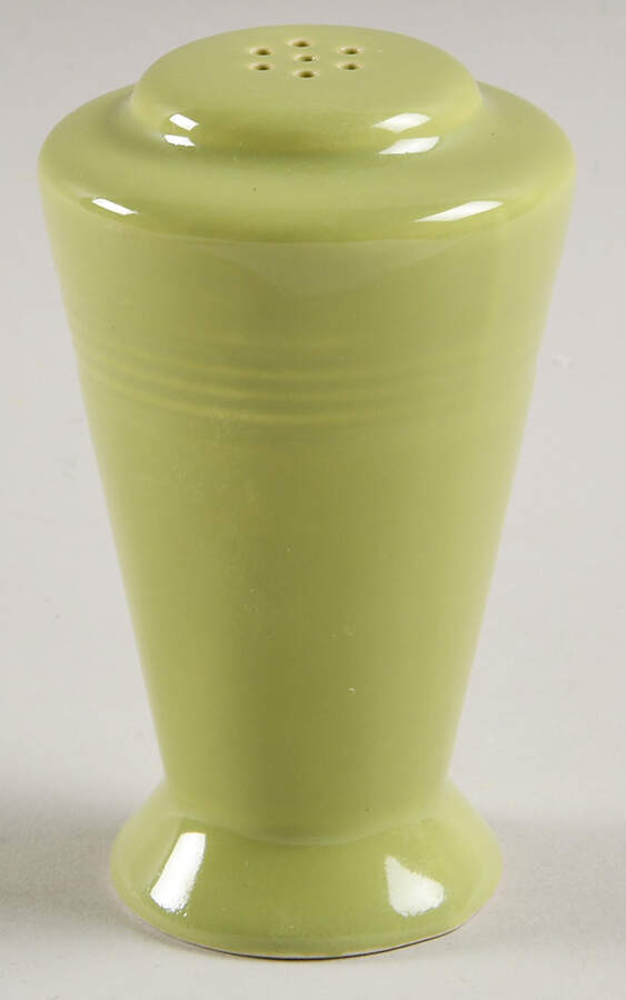 Harlequin Chartreuse Pepper Shaker by Homer Laughlin -1