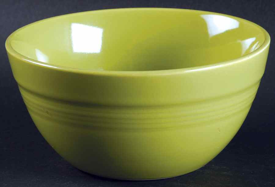Harlequin Chartreuse Cranberry 36s Bowl by Homer Laughlin -1