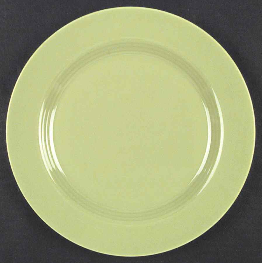 Harlequin Chartreuse Dinner Plate by Homer Laughlin -1