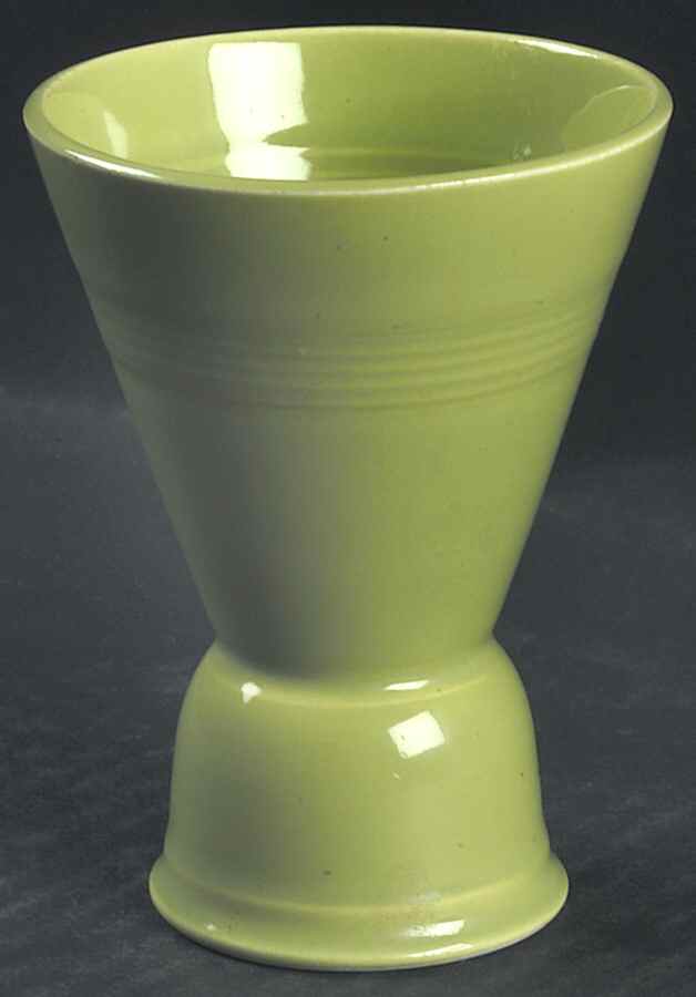 Harlequin Chartreuse Double Egg Cup by Homer Laughlin -1