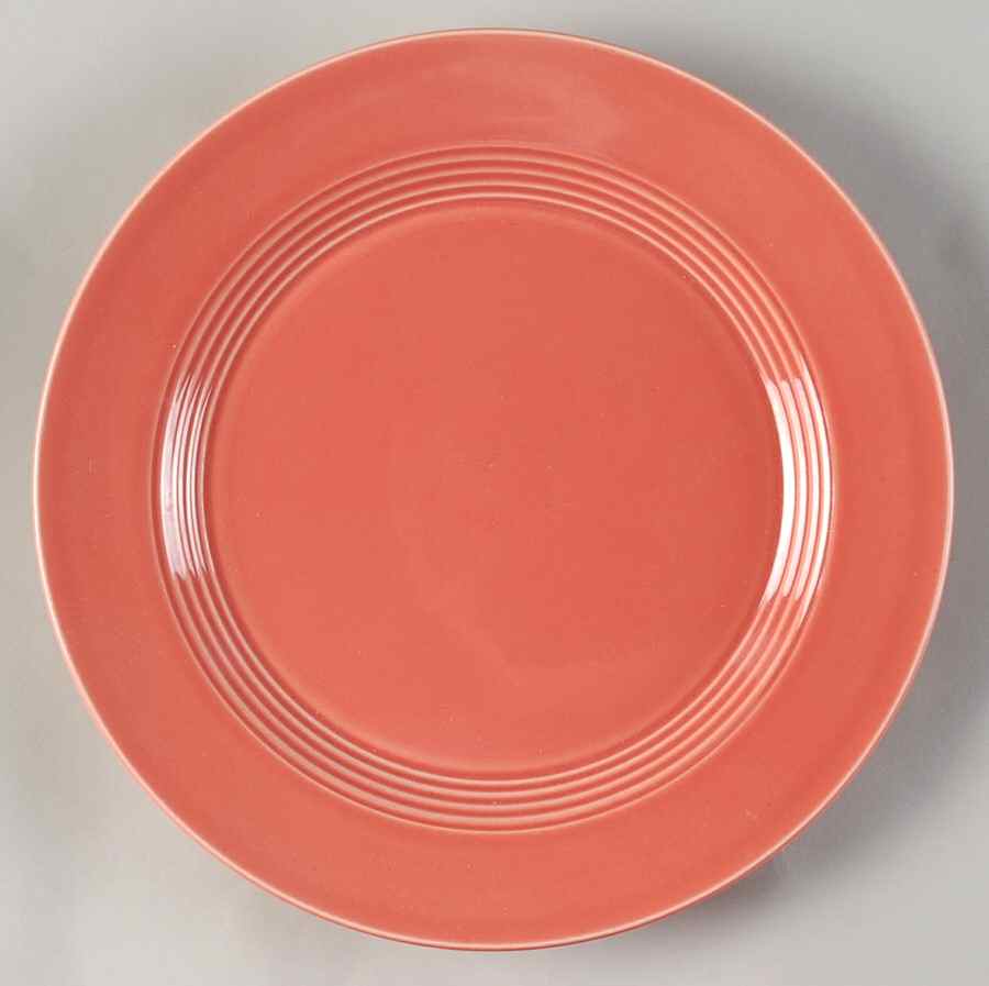 Harlequin Coral (Newer) Dinner Plate by Homer Laughlin -1