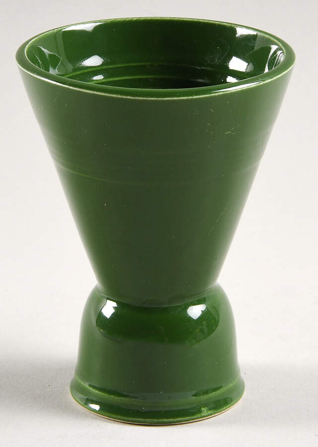 Harlequin Forest Green Double Egg Cup by Homer Laughlin -1
