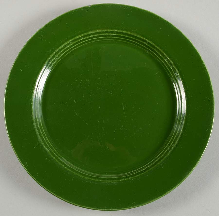 Harlequin Forest Green Salad Plate by Homer Laughlin -1
