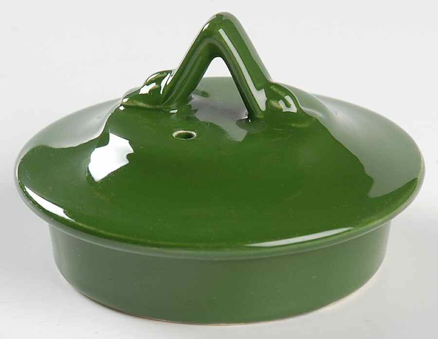 Harlequin Forest Green Lid for Teapot by Homer Laughlin -1
