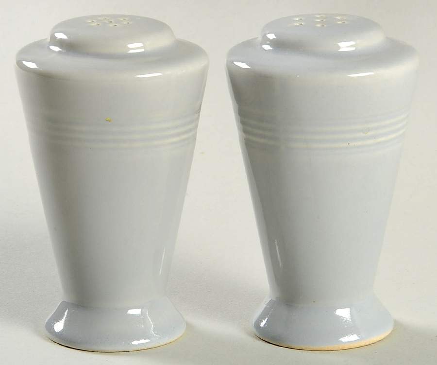 Harlequin Grey Salt & Pepper Set by Homer Laughlin -1