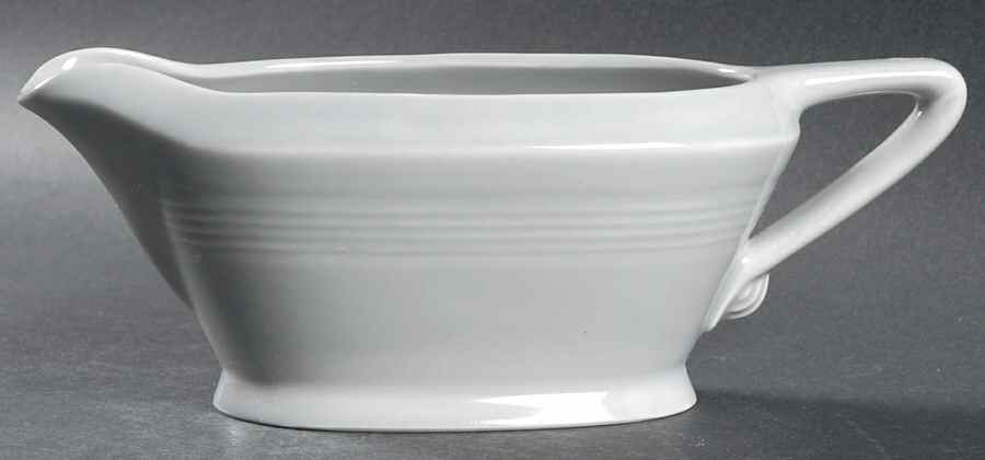 Harlequin Grey Gravy Boat by Homer Laughlin -1
