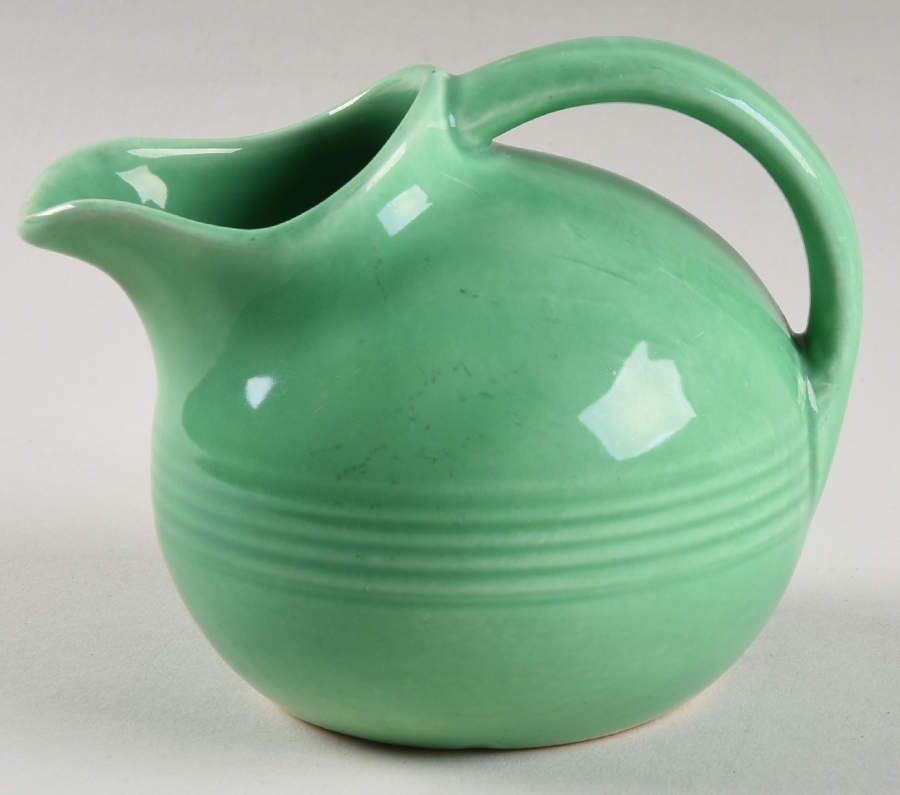 Harlequin Light Green Novelty Creamer by Homer Laughlin -1
