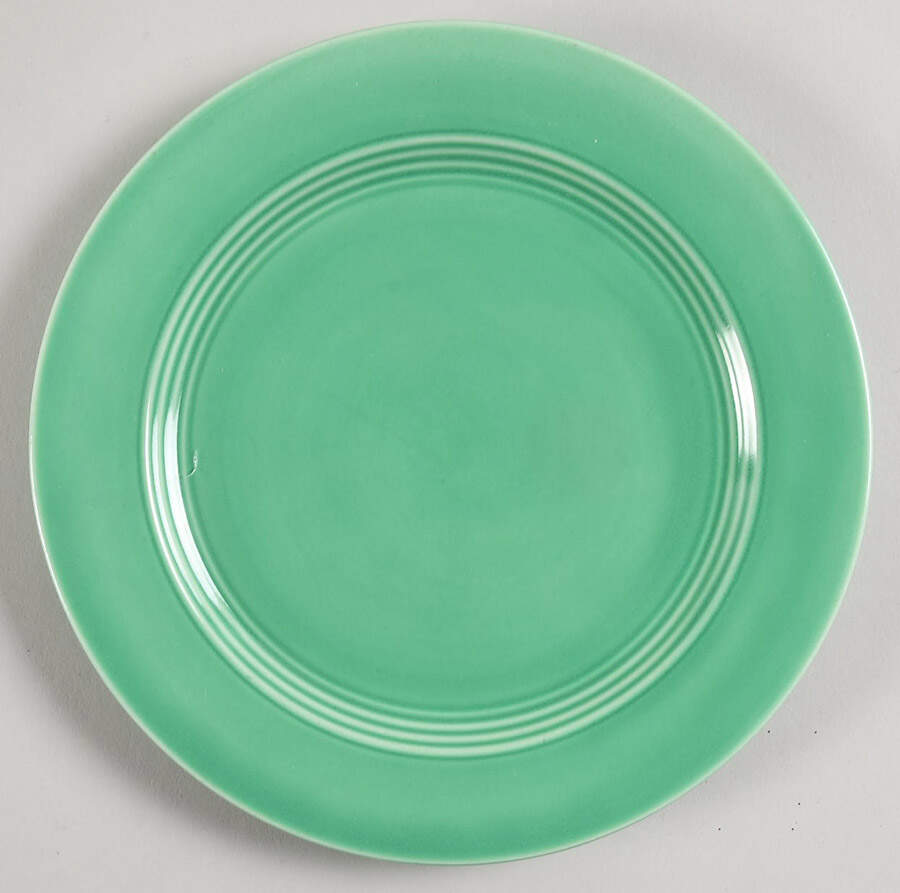 Harlequin Light Green Salad Plate by Homer Laughlin -1