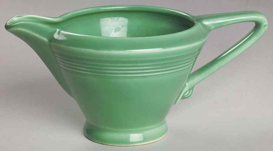 Harlequin Light Green Creamer by Homer Laughlin -1