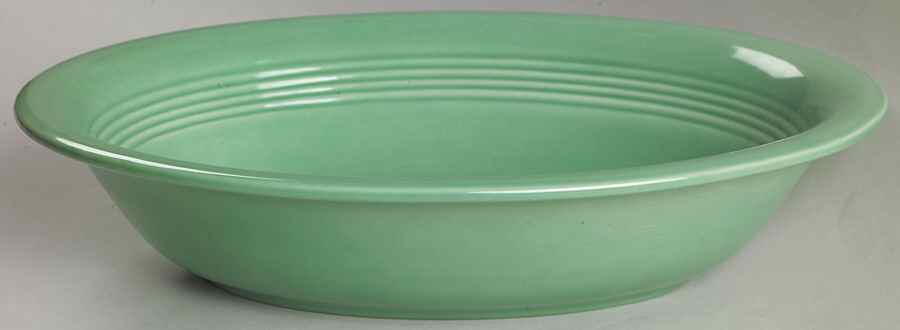 Harlequin Light Green 9" Oval Vegetable Bowl by Homer Laughlin -1