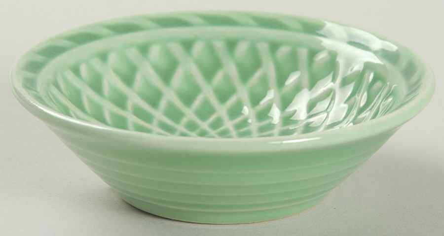 Harlequin Light Green 3" Round Nut Dish by Homer Laughlin -1