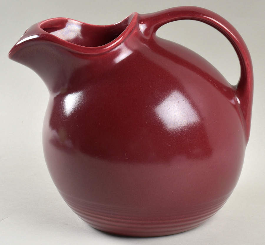 Harlequin Maroon 80 Oz Pitcher by Homer Laughlin -1