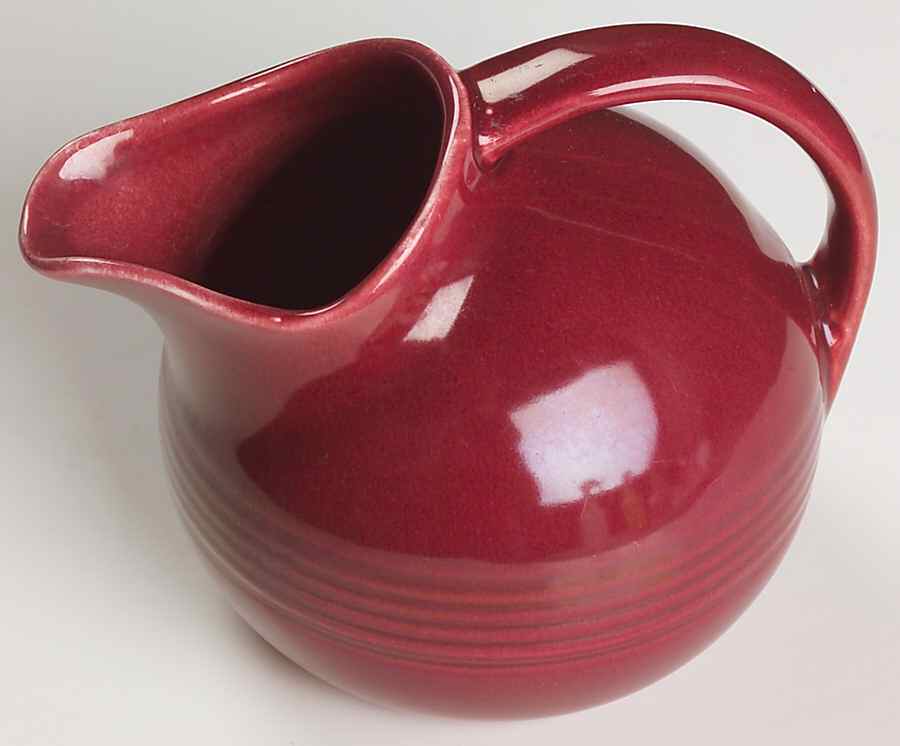 Harlequin Maroon Novelty Creamer by Homer Laughlin -1