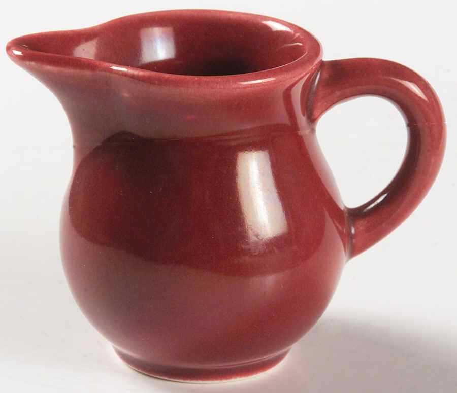 Harlequin Maroon Toy Creamer by Homer Laughlin -1