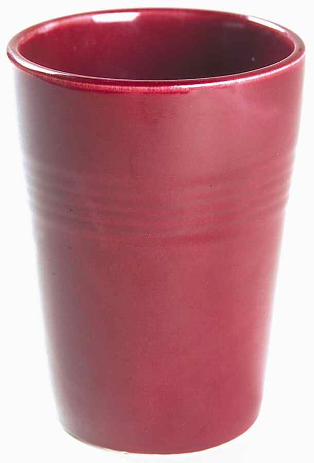 Harlequin Maroon 9 Oz Tumbler by Homer Laughlin -1