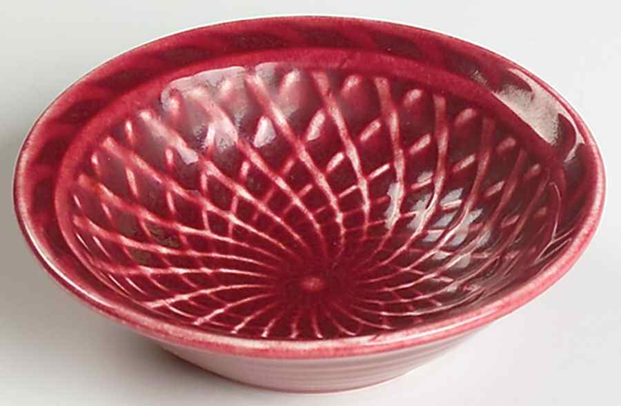 Harlequin Maroon 3" Round Nut Dish by Homer Laughlin -1