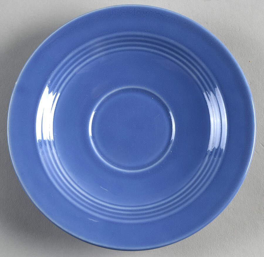 Harlequin Mauve Blue Saucer by Homer Laughlin -1