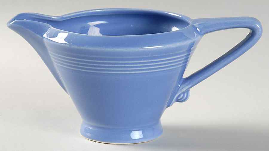 Harlequin Mauve Blue Creamer by Homer Laughlin -1