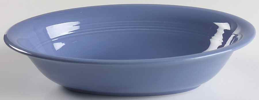 Harlequin Mauve Blue 9" Oval Vegetable Bowl by Homer Laughlin -1
