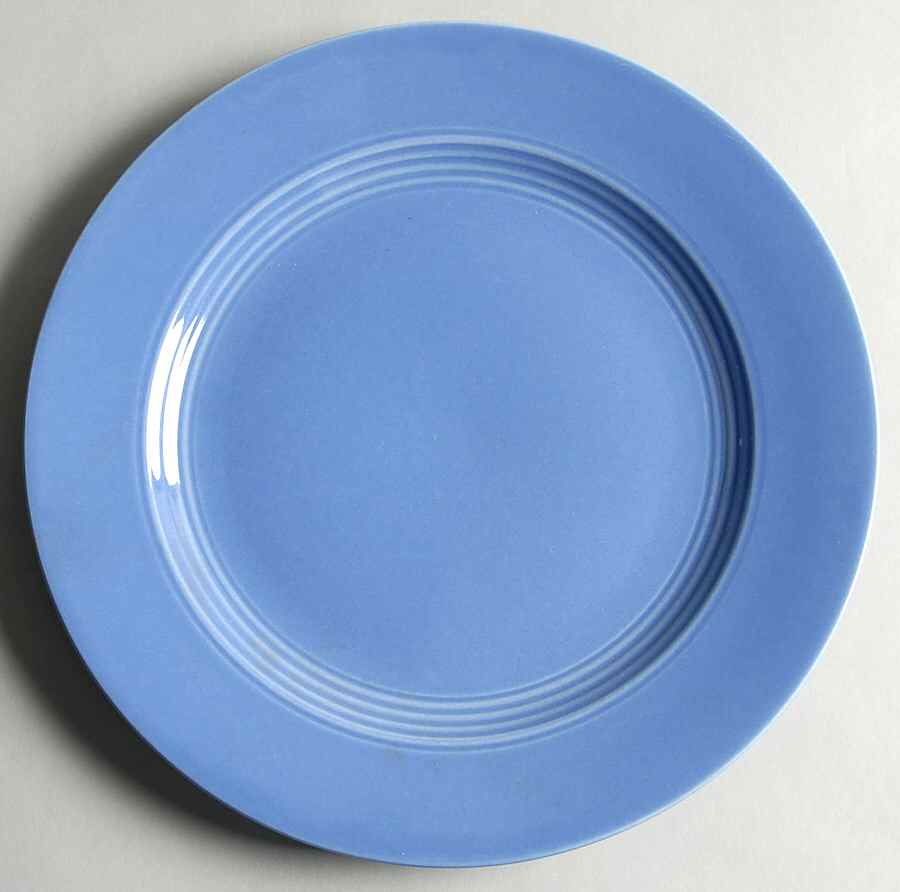 Harlequin Mauve Blue Luncheon Plate by Homer Laughlin -1