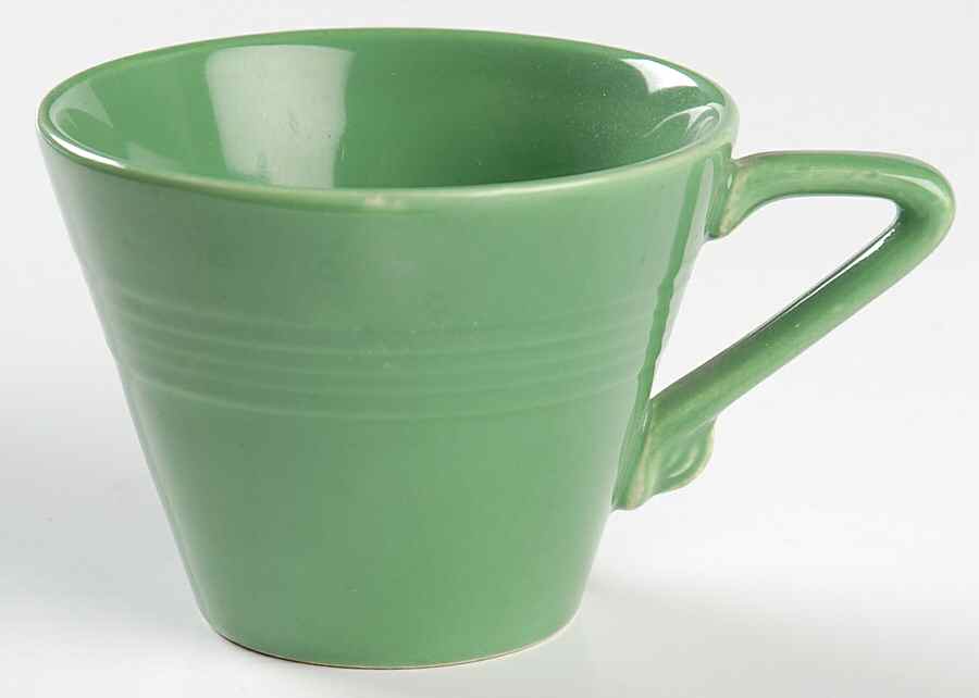 Harlequin Medium Green (Newer) Flat Cup by Homer Laughlin -1