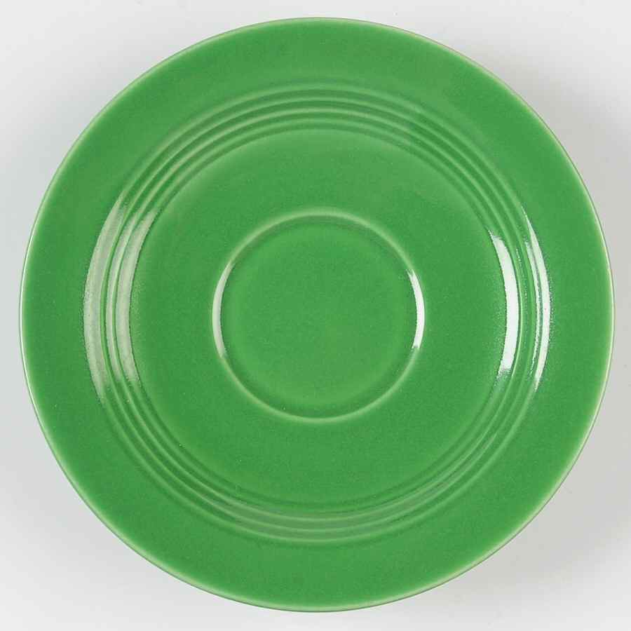Harlequin Medium Green (Newer) Saucer by Homer Laughlin -1