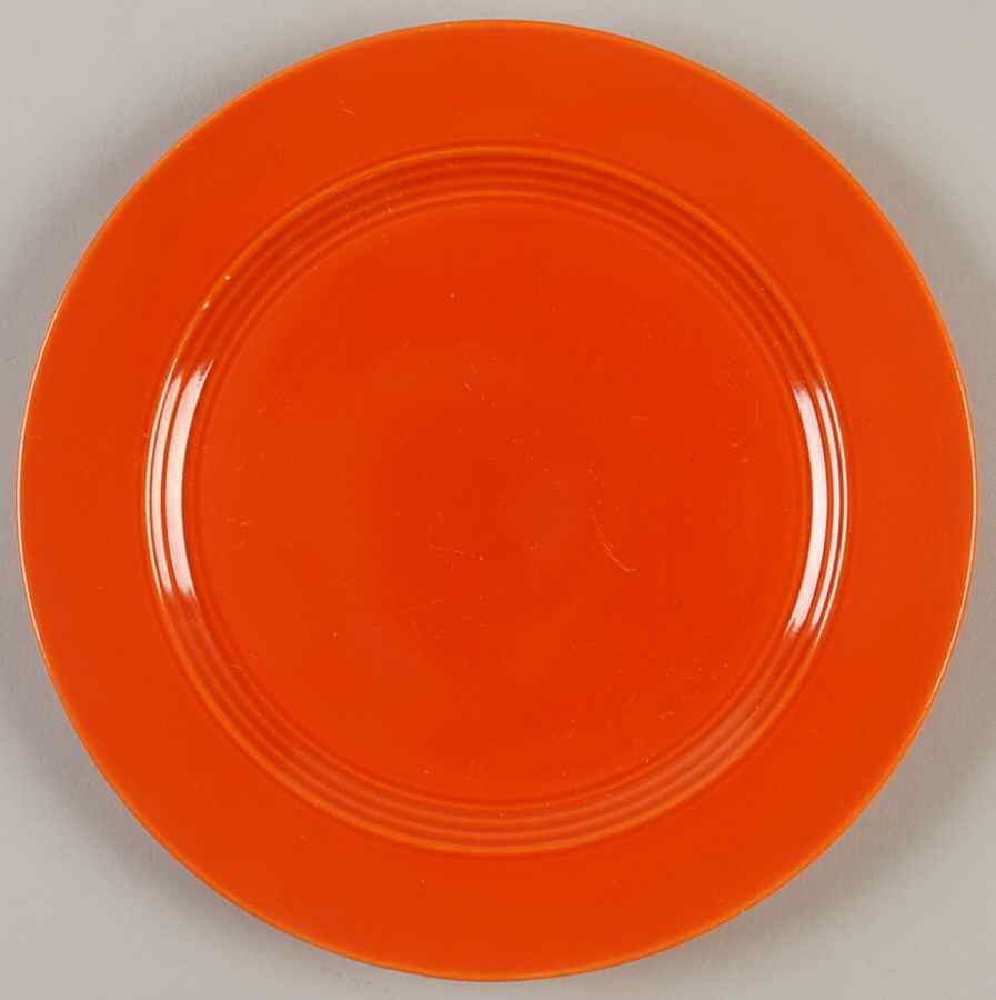 Harlequin Red Salad Plate by Homer Laughlin -1