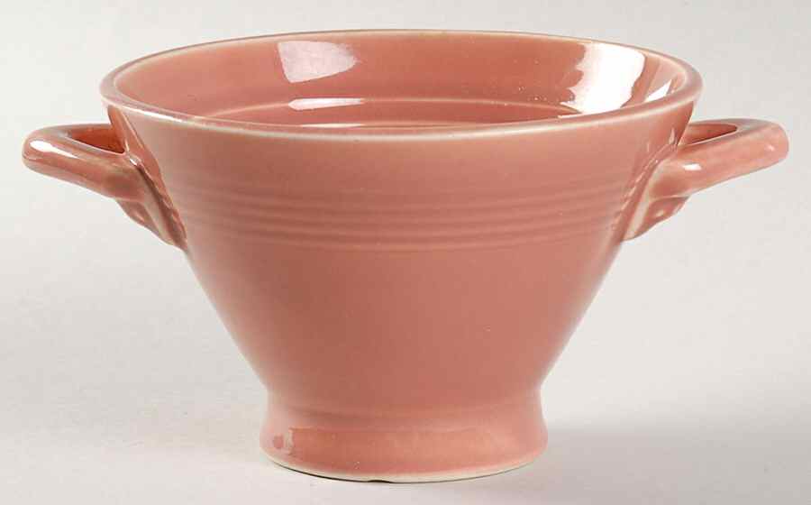 Harlequin Rose Sugar Bowl No Lid by Homer Laughlin -1