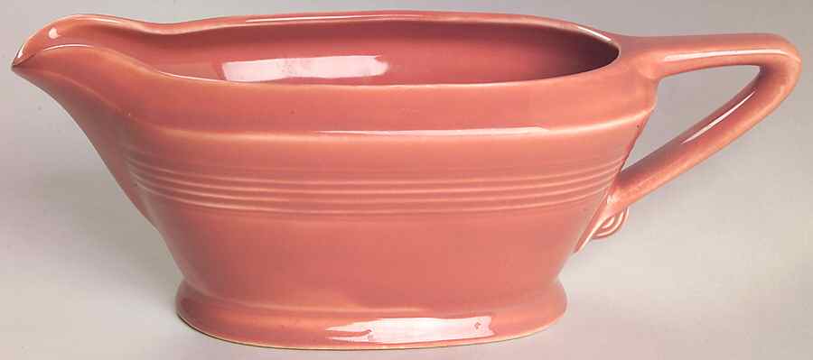 Harlequin Rose Gravy Boat by Homer Laughlin -1