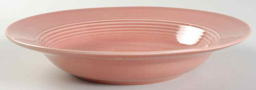 Harlequin Rose Rim Soup Bowl by Homer Laughlin -1