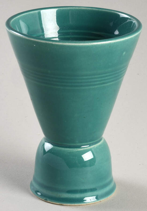 Harlequin Spruce Green Double Egg Cup by Homer Laughlin -1