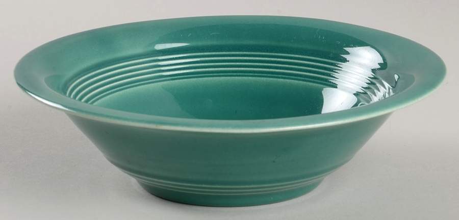 Harlequin Spruce Green Oatmeal Bowl by Homer Laughlin -1
