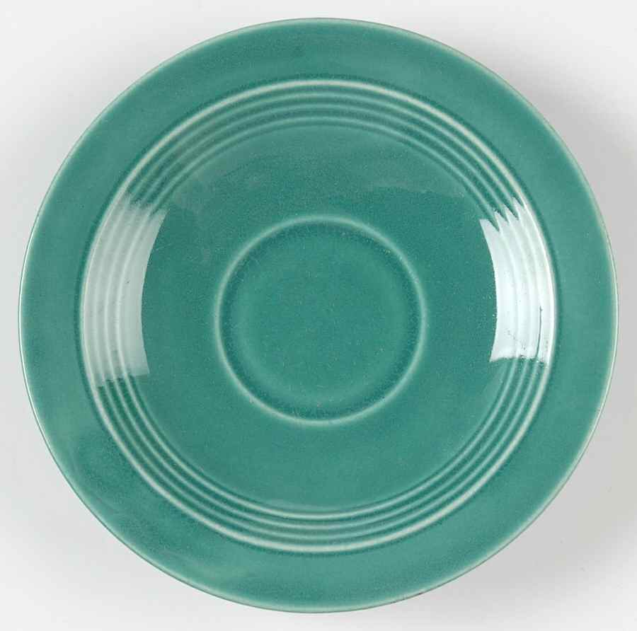 Harlequin Spruce Green Saucer for Demitasse Cup by Homer Laughlin -1