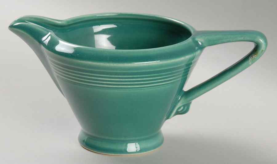 Harlequin Spruce Green Creamer by Homer Laughlin -1