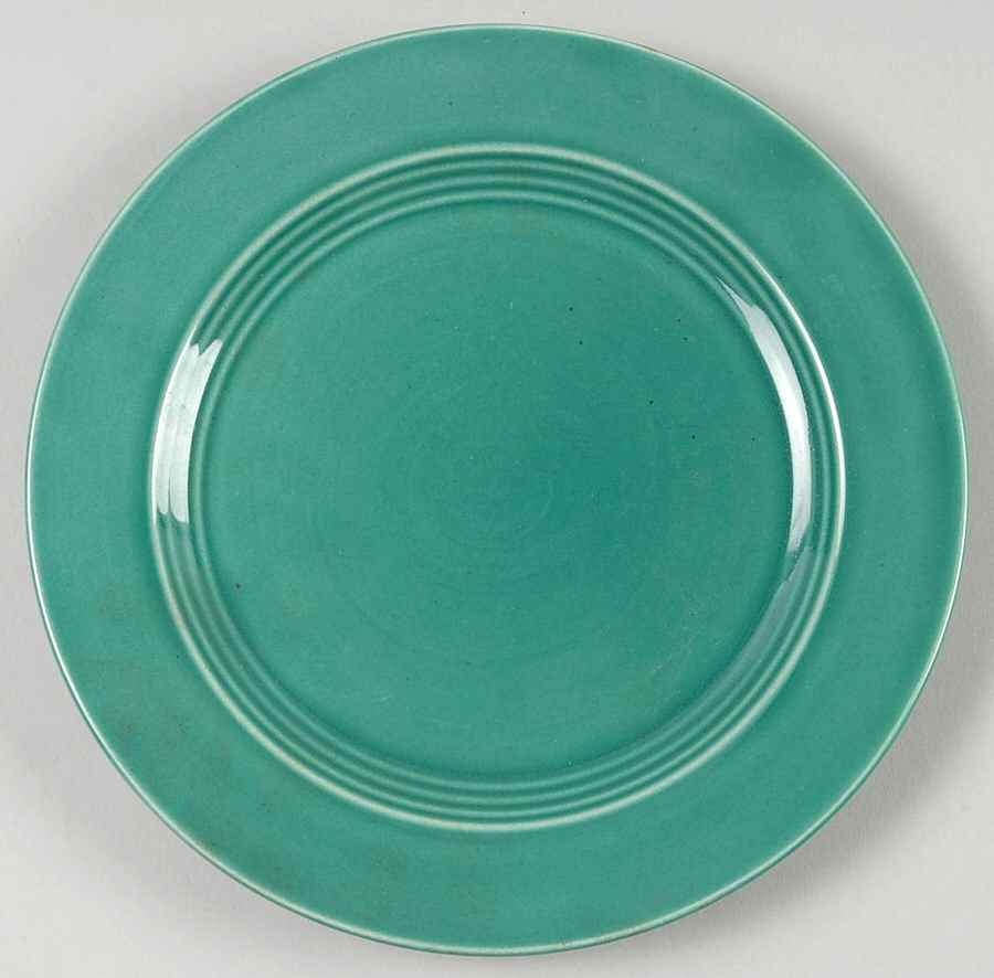 Harlequin Spruce Green Bread & Butter Plate by Homer Laughlin -1