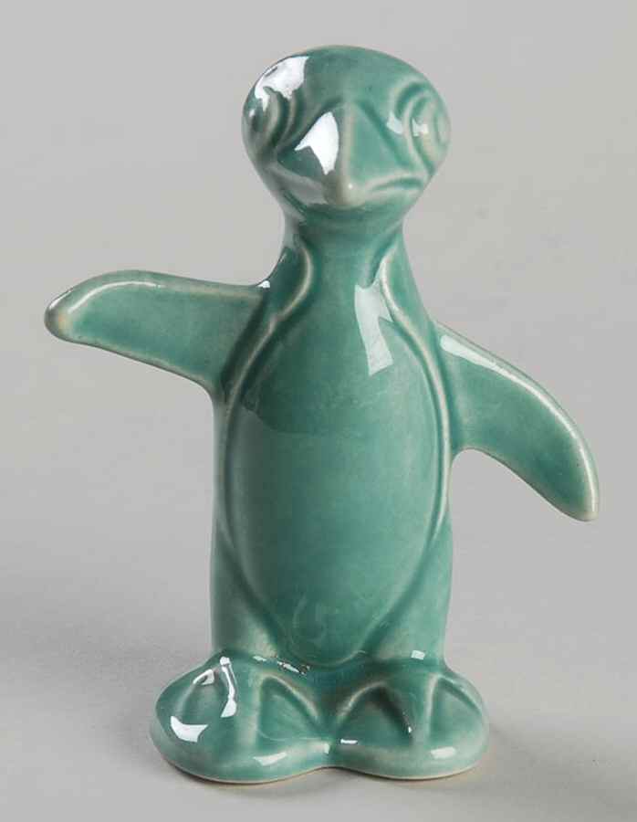 Harlequin Spruce Green Penguin Figurine by Homer Laughlin -1