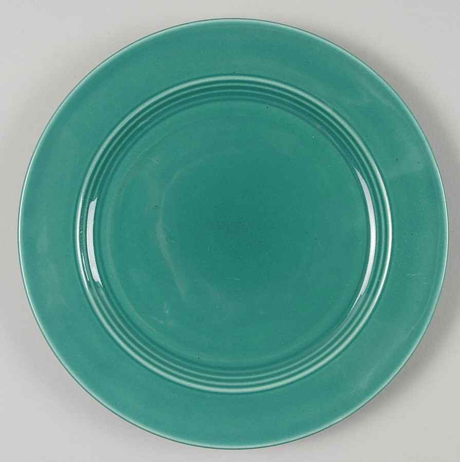 Harlequin Spruce Green Salad Plate by Homer Laughlin -1