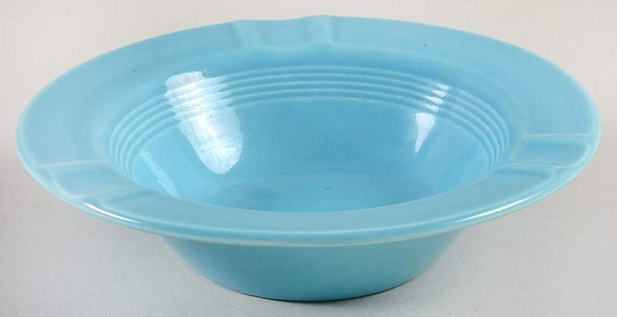 Harlequin Turquoise (Older) 5" Ashtray by Homer Laughlin -1
